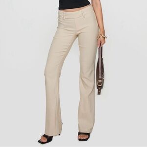 Elegant Tan Women's Flared Pants